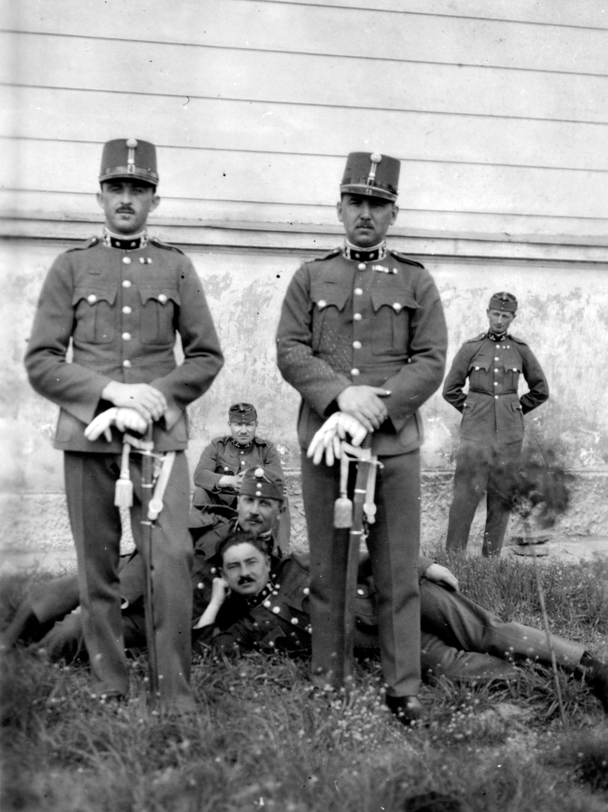 1937, Kővári Brigitta, uniform, tableau, military, soldier, sword, sword knot, untitled, officer, white gloves, Fortepan #23781