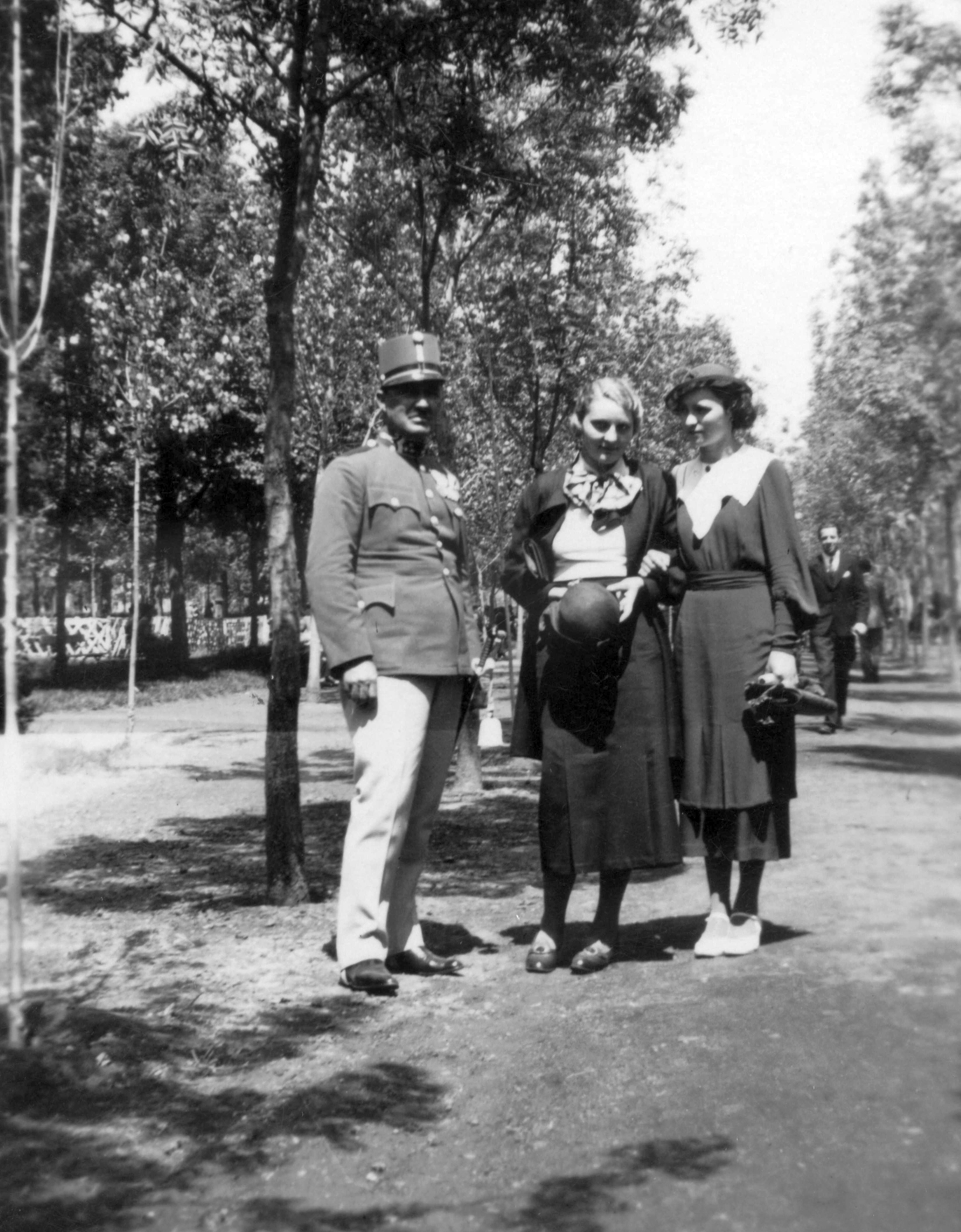 1936, Kővári Brigitta, walk, women, walkway, spring, Fortepan #23784