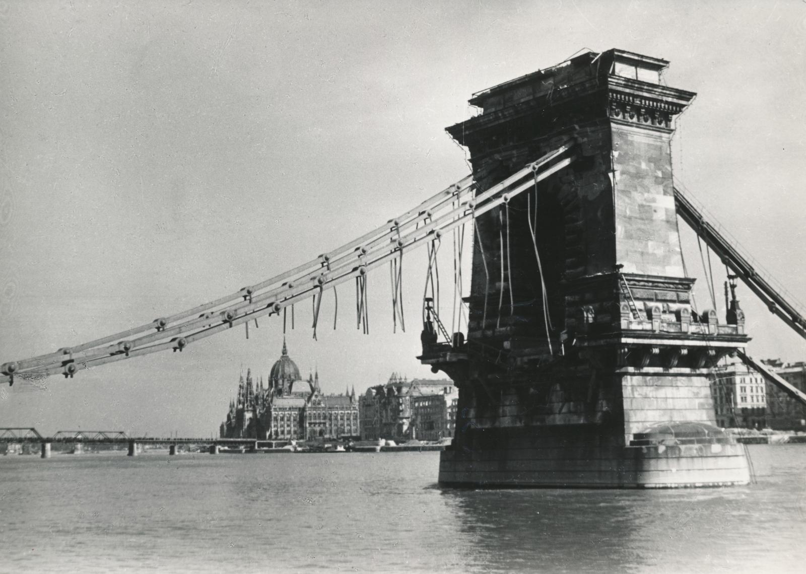 1945, Inkey Tibor, hídroncs, Fortepan #238048