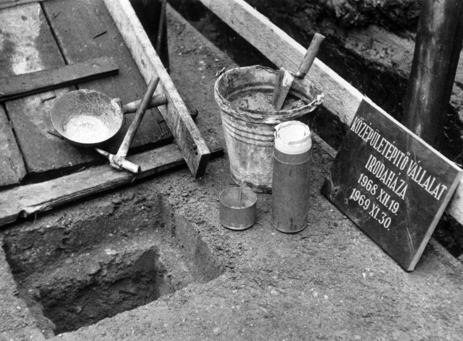 1968, Középületépítő Vállalat - Kreszán Albert - Koczka András - Kemecsei József, Fortepan #238105