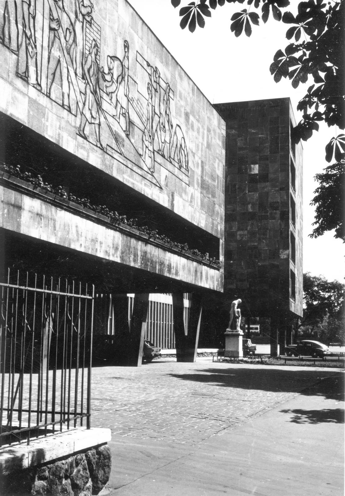 1954, Középületépítő Vállalat - Kreszán Albert - Koczka András - Kemecsei József, Fortepan #238106