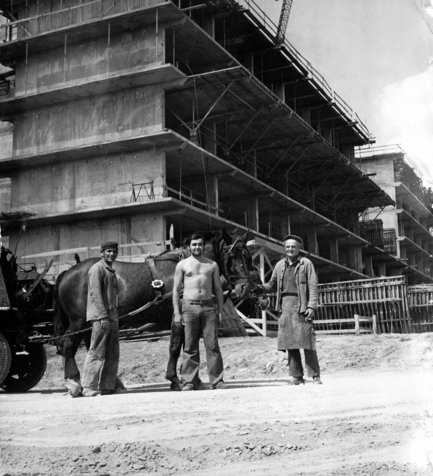 1980, Középületépítő Vállalat - Kreszán Albert - Koczka András - Kemecsei József, Fortepan #238110