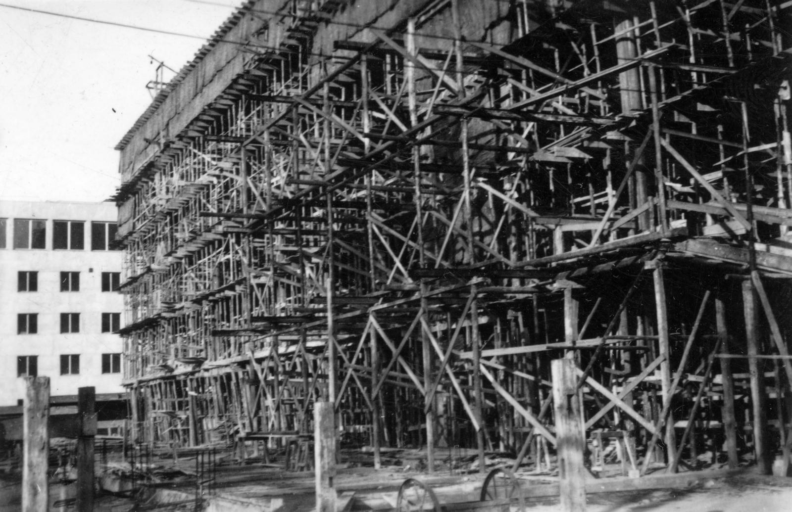 1951, Középületépítő Vállalat - Kreszán Albert - Koczka András - Kemecsei József, Fortepan #238128