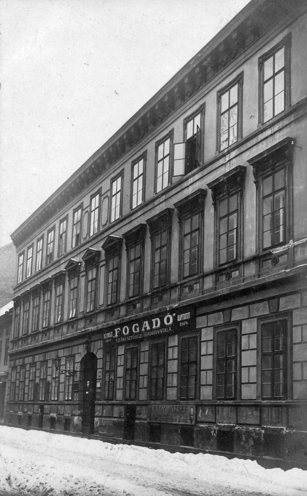 Hungary, Budapest VIII., Gyulay Pál utca 9., 1919, Jurányi Attila, hospitality, street view, Budapest, Fortepan #23824