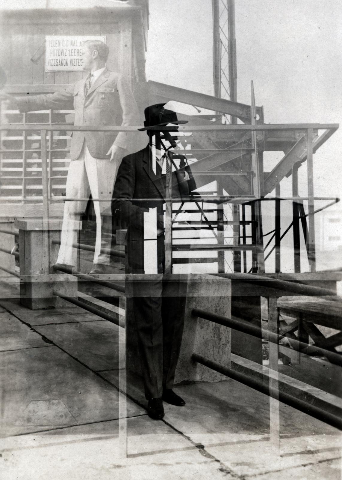 1928, Subai Géza, Best of, kettős expozíció, rontott fotó, Fortepan #238363