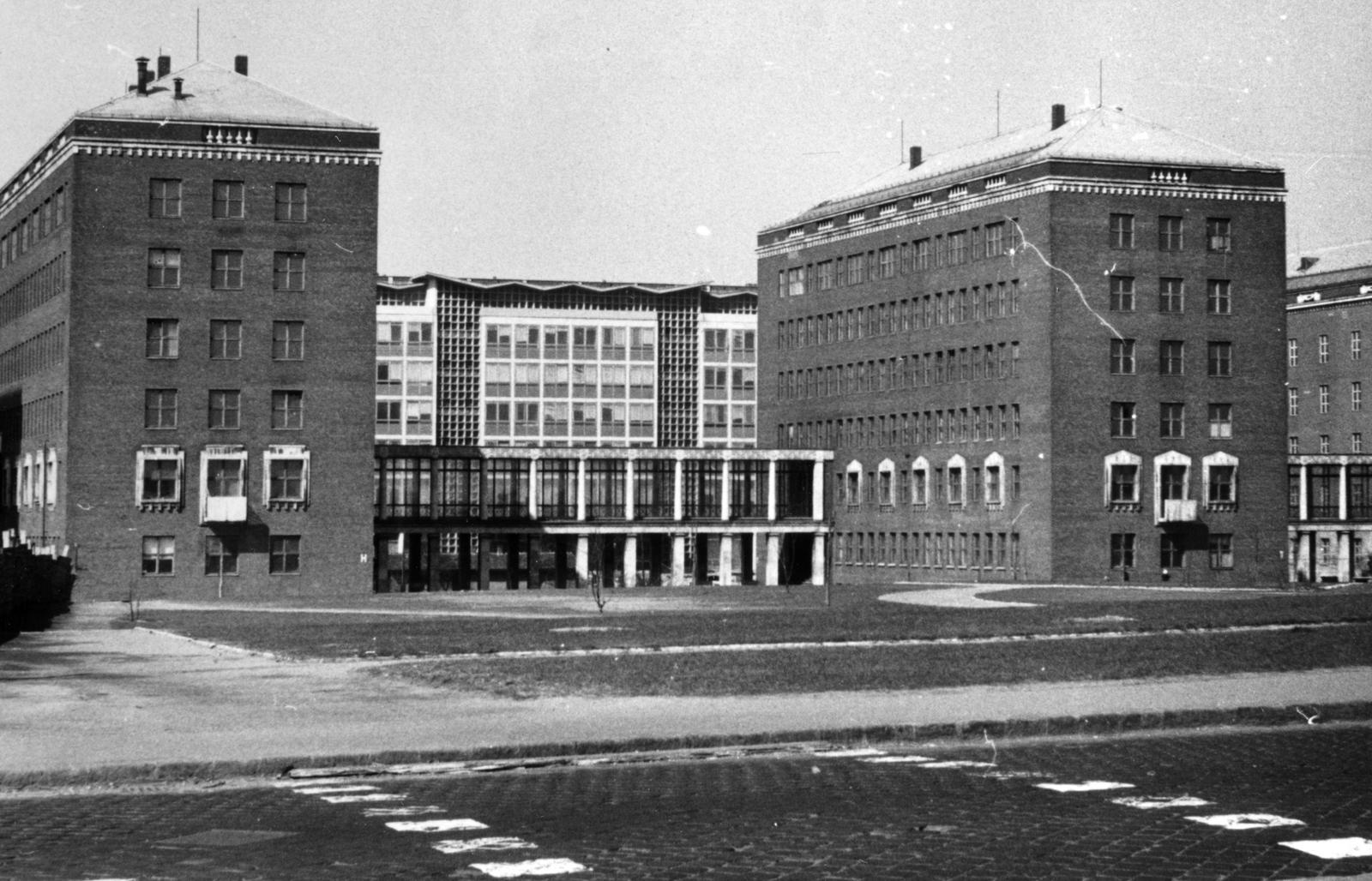 1966, Középületépítő Vállalat - Kreszán Albert - Koczka András - Kemecsei József, Fortepan #238628