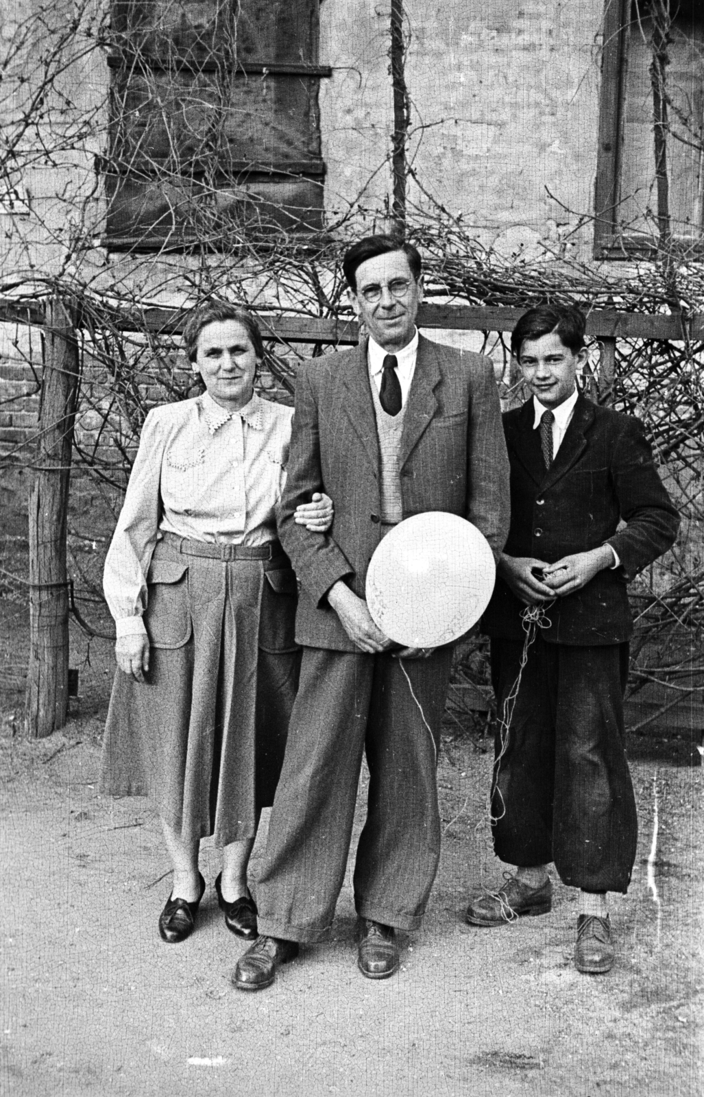 1955, Pálfi Balázs, family, baloon, Fortepan #23873