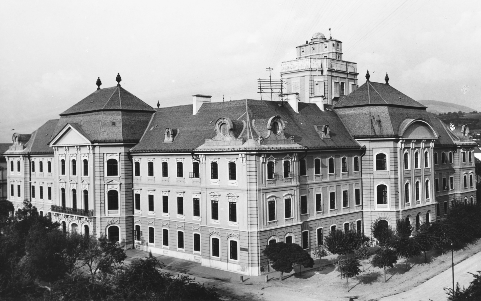 Magyarország, Eger, Líceum., 1940, Somlai Tibor, gimnázium, barokk-stílus, Josef Ignaz Gerl-terv, Fellner Jakab-terv, Grossmann József-terv, Fortepan #24107