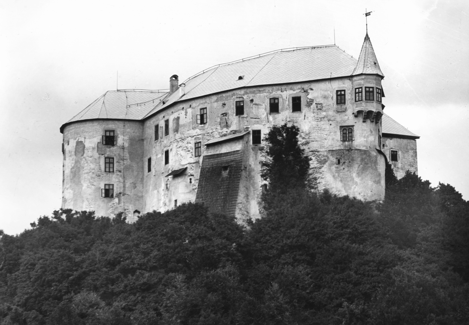Slovakia, Slovenská Ľupča, Vár., 1940, Somlai Tibor, castle, First Slovak Republic, Fortepan #24201