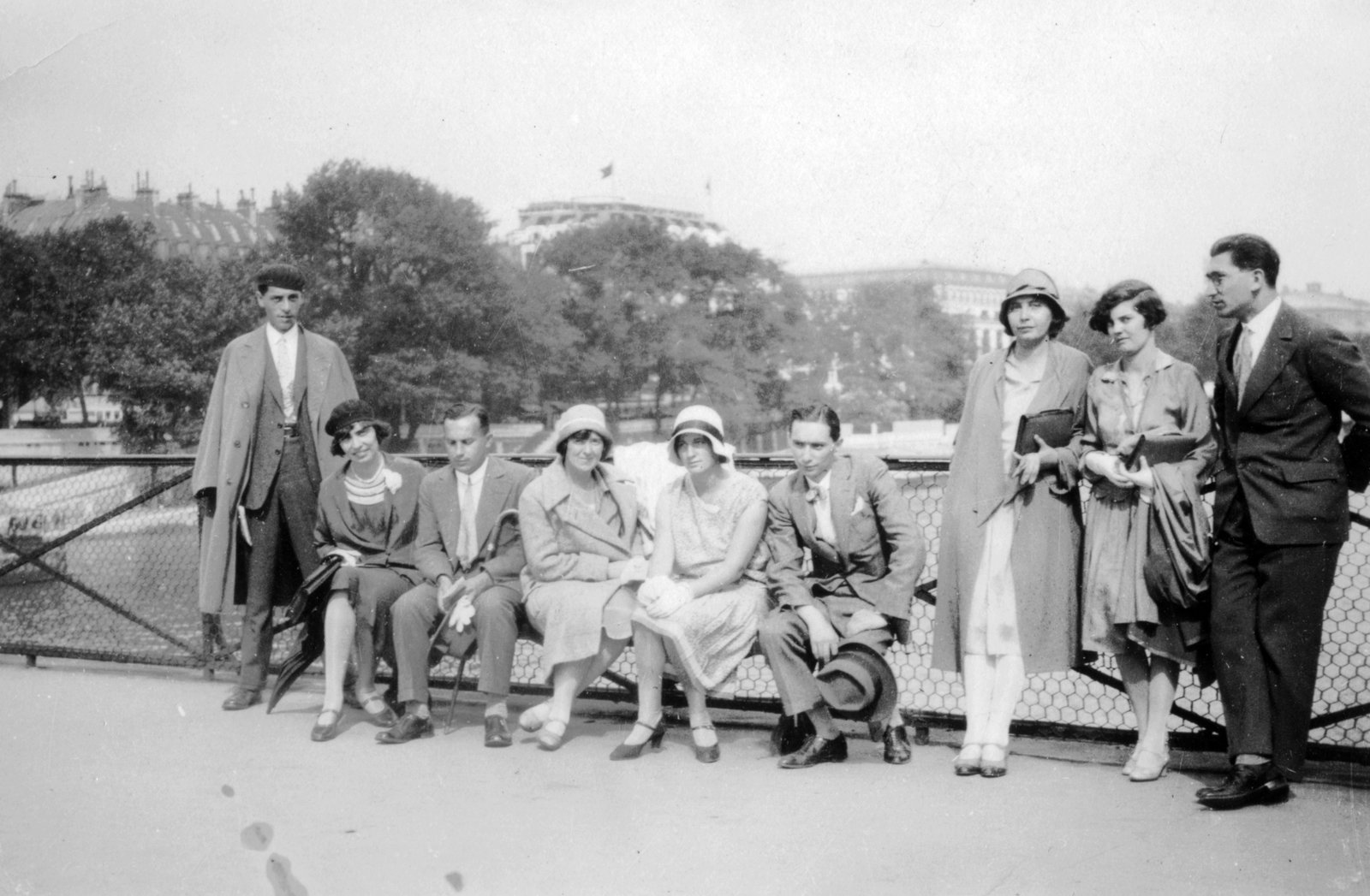 France, Paris, Pont des Arts (Művészetek hídja)., 1930, SZF, Fortepan #24218