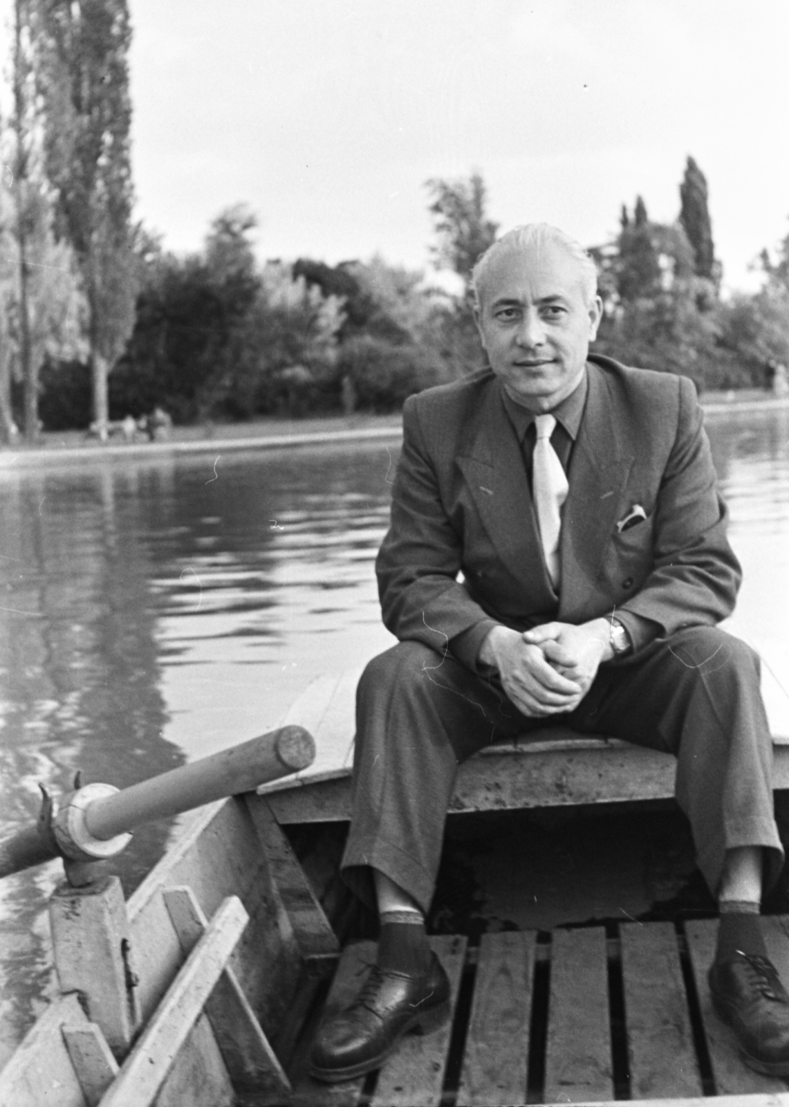 Hungary, Debrecen, nagyerdei csónakázótó., 1959, Szánthó Zoltán, Fortepan #24373