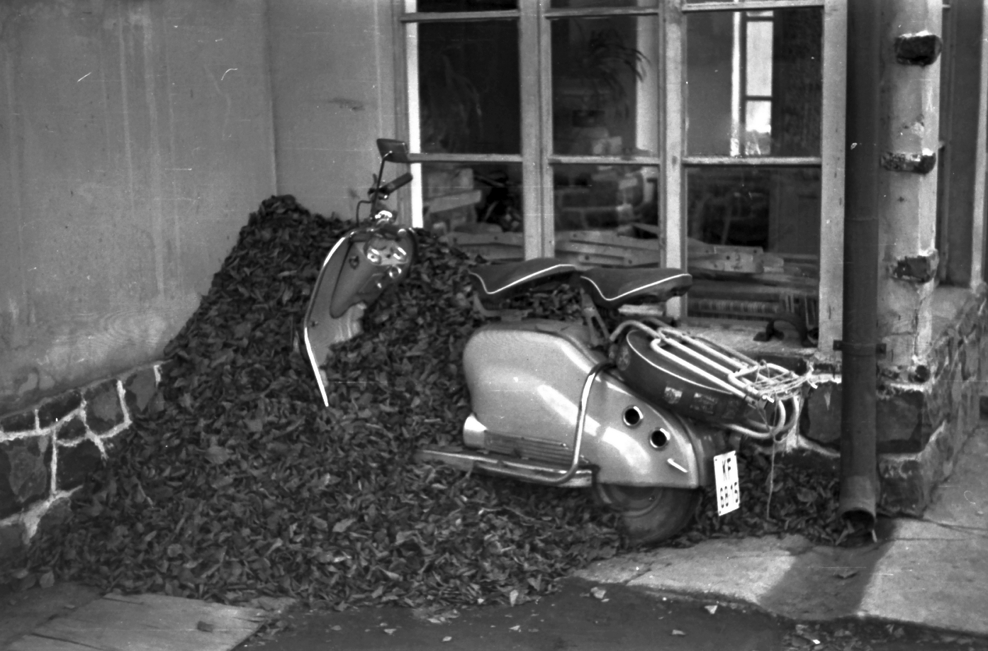 1959, Szánthó Zoltán, Italian brand, scooter, Fortepan #24401
