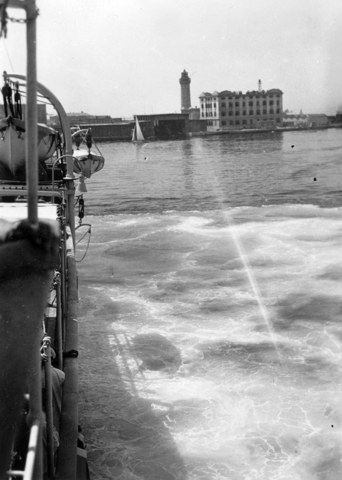 Italy, Trieste, kikötő., 1933, Somlai Tibor, ship, port, Fortepan #24463