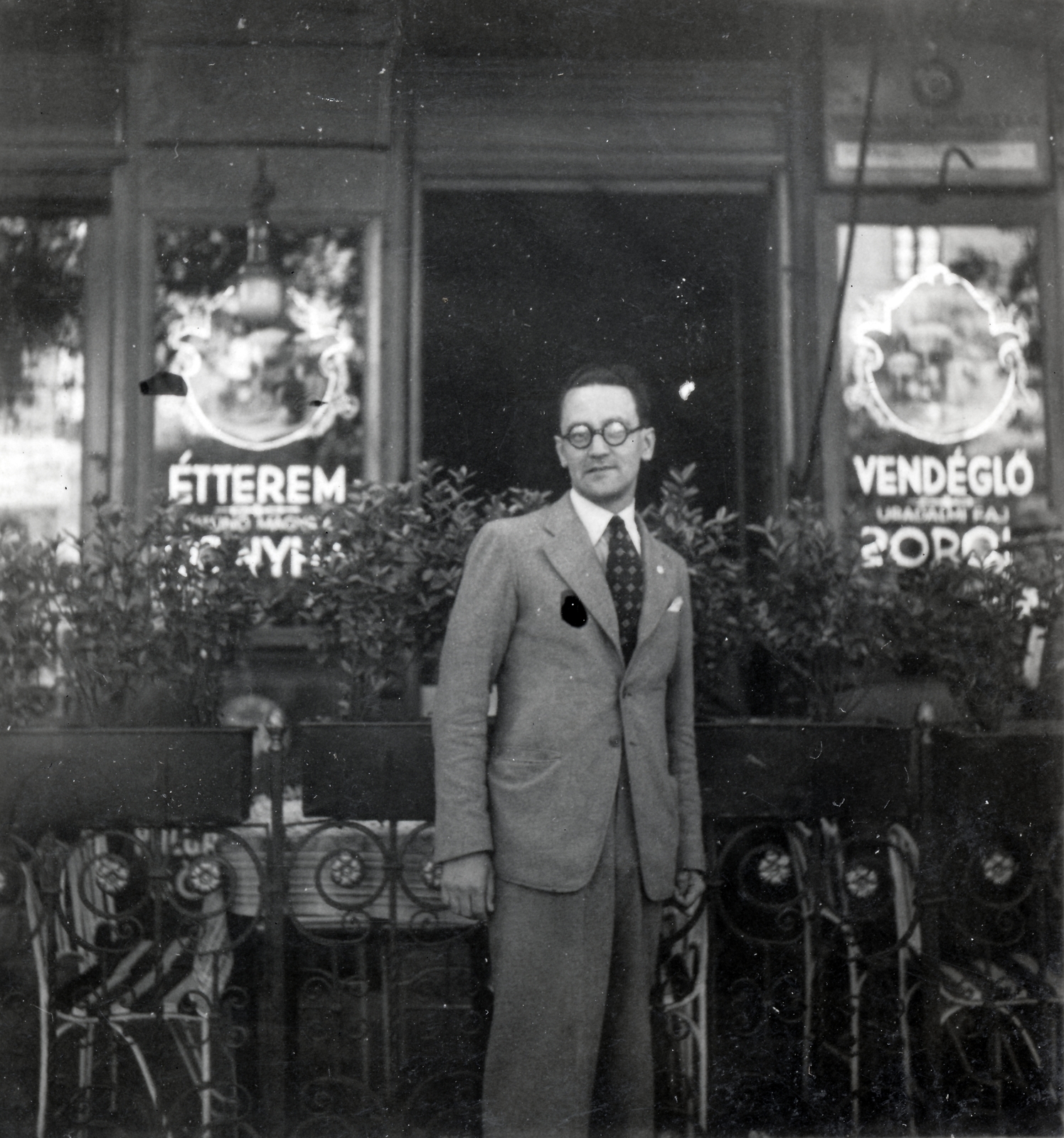 1936, Lőrincze Judit, glasses, restaurant, Fortepan #24533