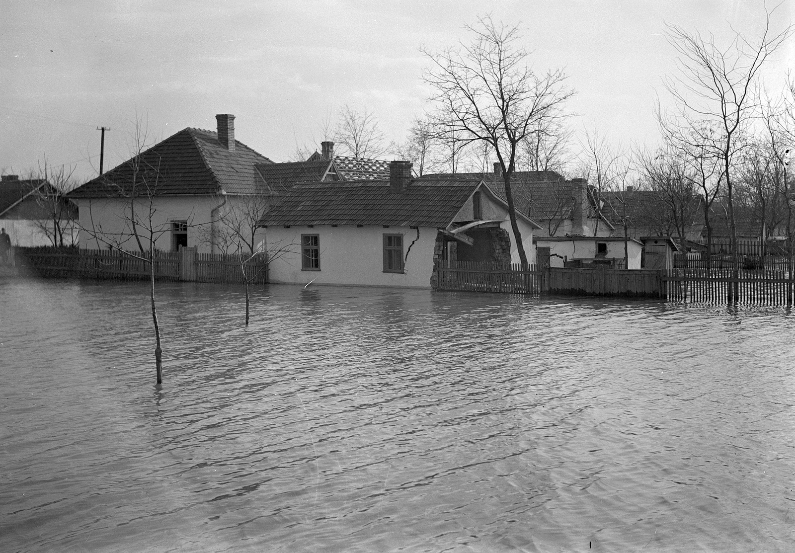 Hungary, Újszász, 1940. márciusi árvíz., 1940, Vass Károly, Fortepan #24724