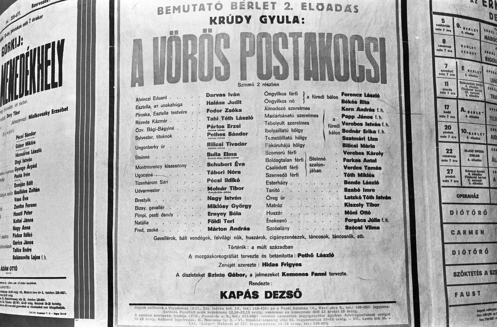 1968, Tóth Károly dr, plakát, színház, Fortepan #24926
