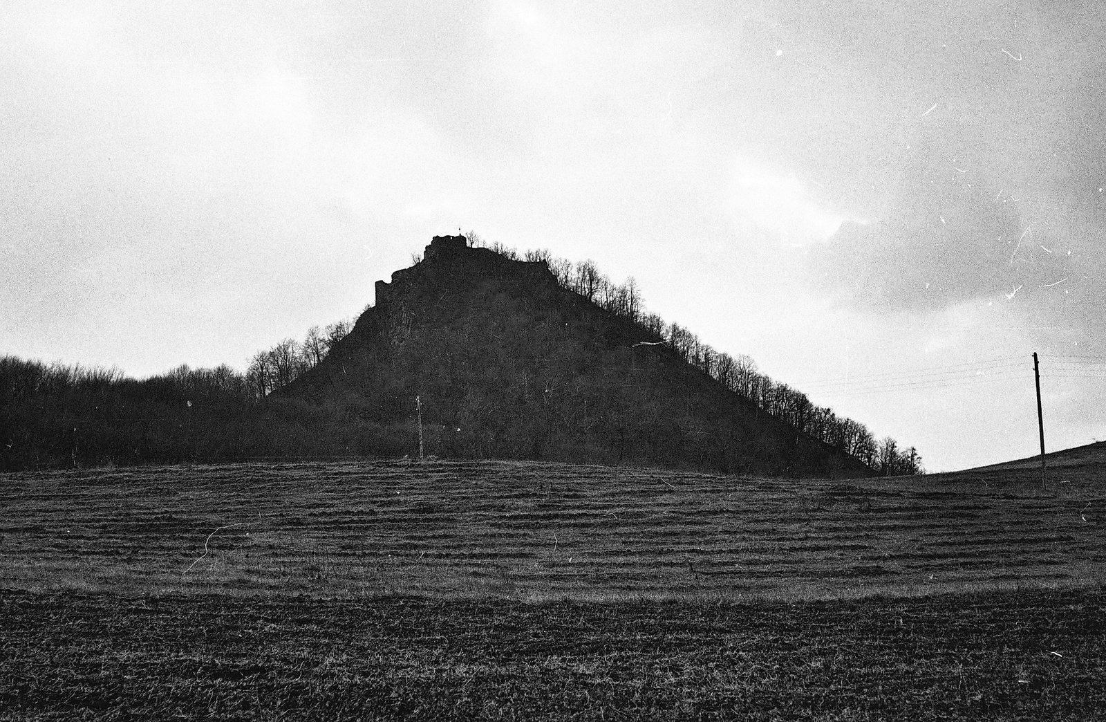Magyarország, Medves-fennsík, a vulkáni csúcson Salgó vára., 1968, Tóth Károly dr, Fortepan #24930