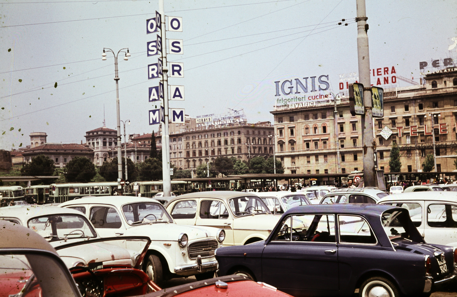 Italy, Rome, Piazza dei Cinquecento., 1963, Pozsgay Eszter, Fortepan #250082