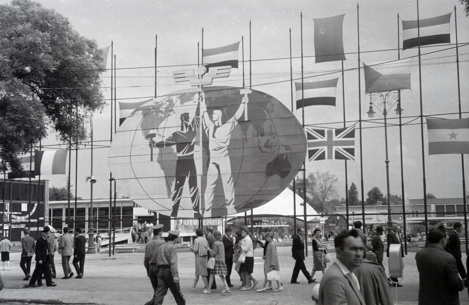 Hungary, Budapest XIV., 1963, Rácz Vekerdi Gyuláné, international fair, Budapest, Fortepan #250184