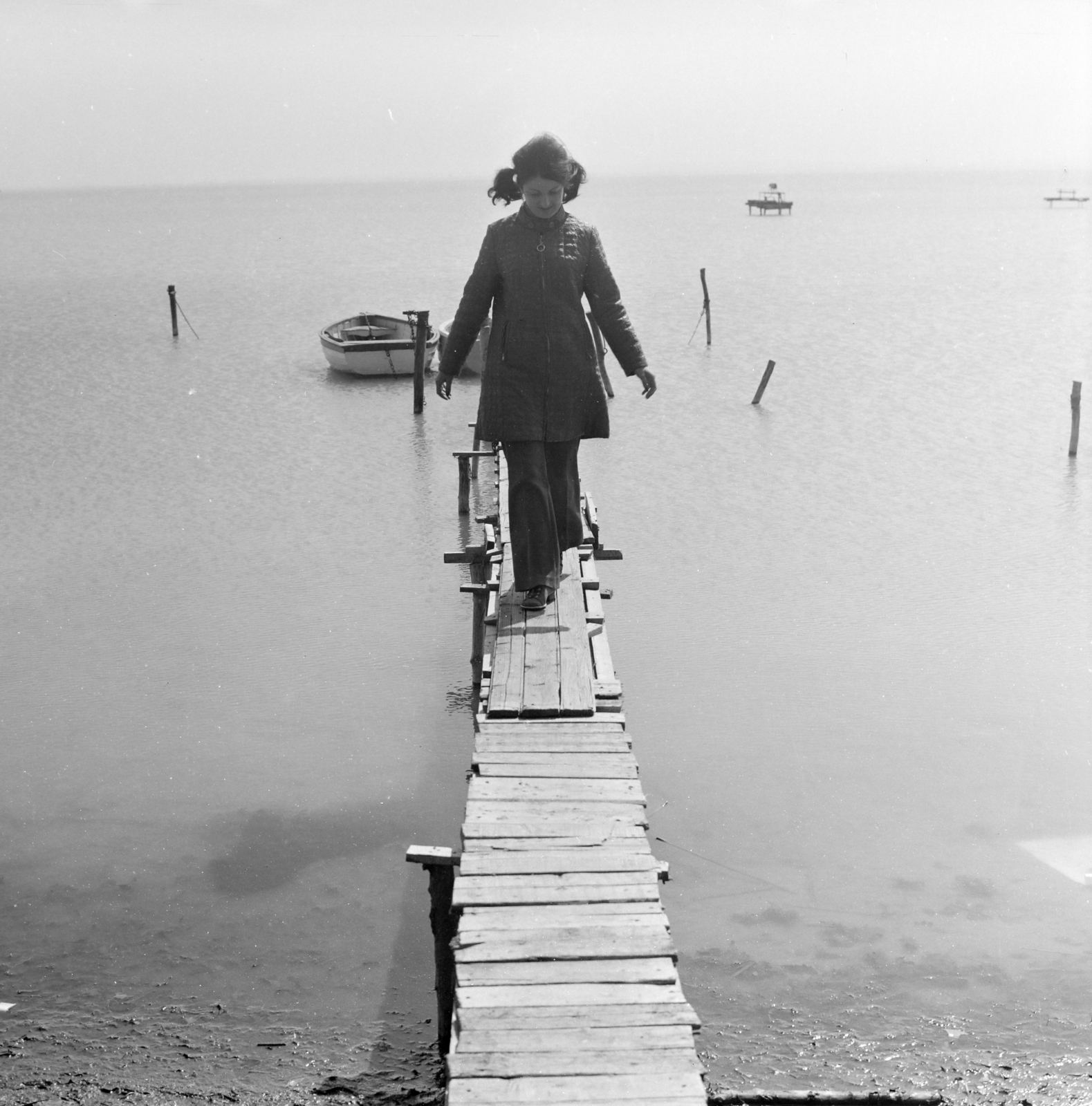 Hungary,Lake Balaton, Zamárdi, Balaton-part., 1971, Vimola Károly, Lake Balaton, Fortepan #250271
