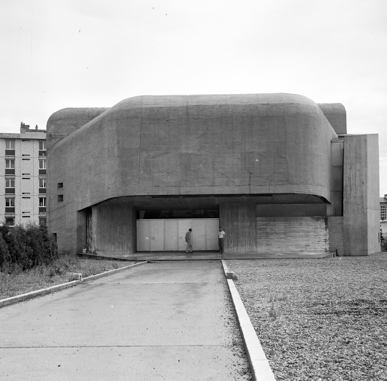 France, Szent Bernadett-templom (Eglise Sainte Bernadette)., 1973, Vimola Károly, modern architecture, Fortepan #250317