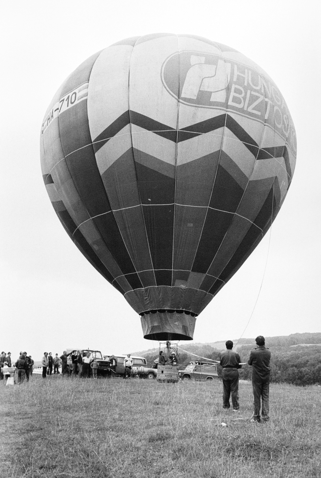 1986, Vimola Károly, hőlégballon, Fortepan #250337