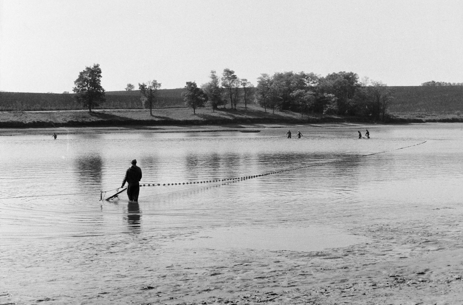 1986, Vimola Károly, fishing, Fortepan #250384