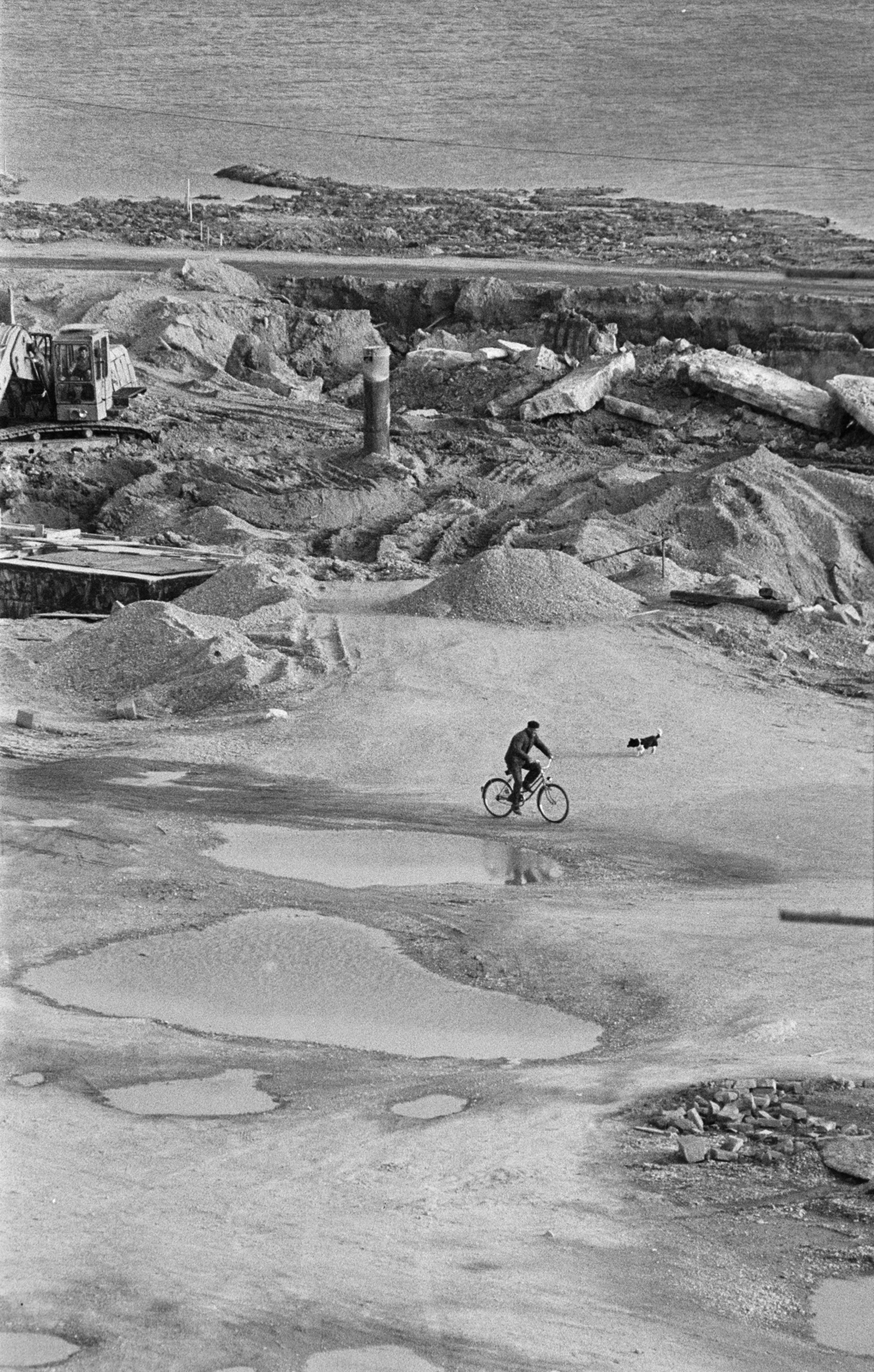 Szlovákia, Bős, a felvétel a vízlépcső építésekor készült., 1988, Vimola Károly, rendszerváltás, Fortepan #250518