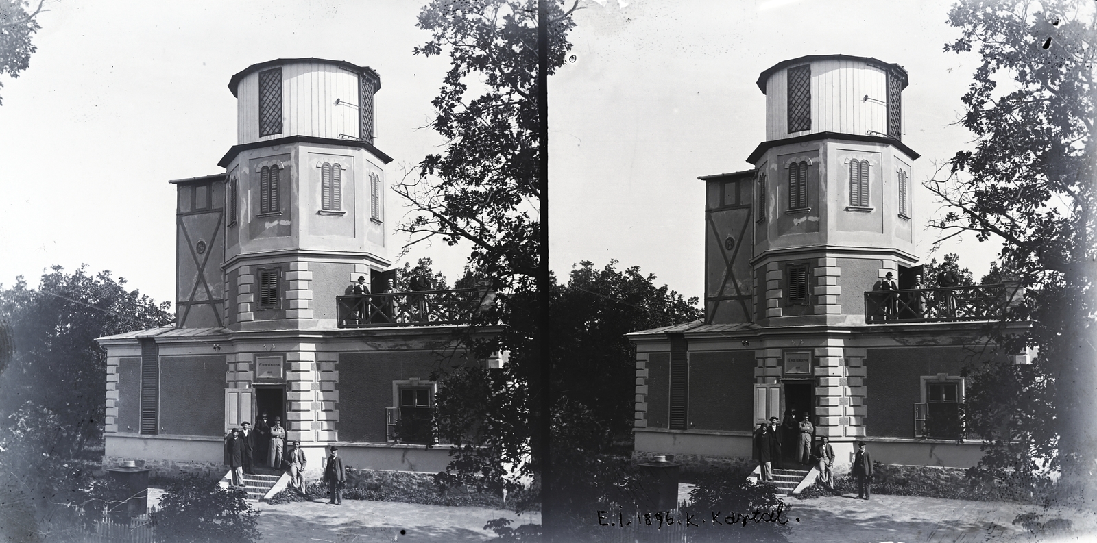 Hungary, Kiskartal, Csillagvizsgáló. A felvétel 1896-ban készült., 1900, Vincent Till Baumgartner, factory, stereophoto, Fortepan #250619