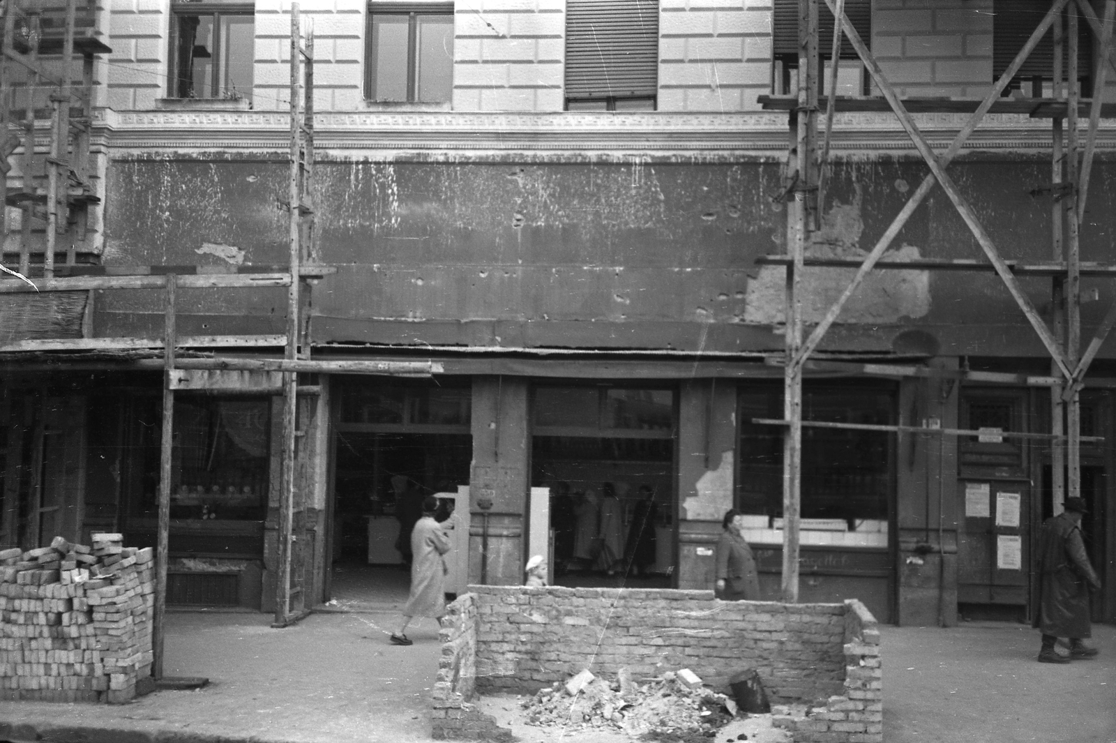 Hungary, Budapest IX., Ferenc körút 1., 1957, FŐMTERV, Budapest, brick, Fortepan #251116