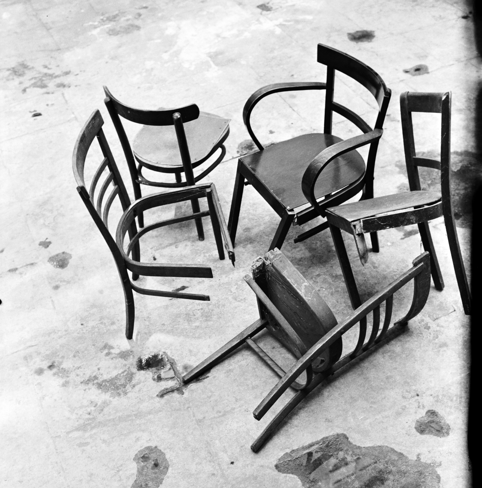 1960, FŐMTERV, Domonkos Endre, szék, gyűjtemény, thonet, csendélet, Fortepan #251340