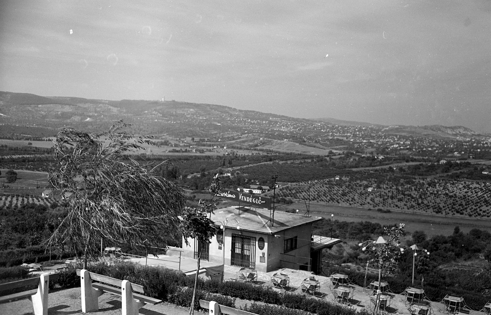 Magyarország, Budapest XI., Panoráma Vendéglő a Balatoni út mellett a kamaraerdei kanyarnál., 1960, FŐMTERV, Domonkos Endre, Budapest, látkép, Fortepan #251361