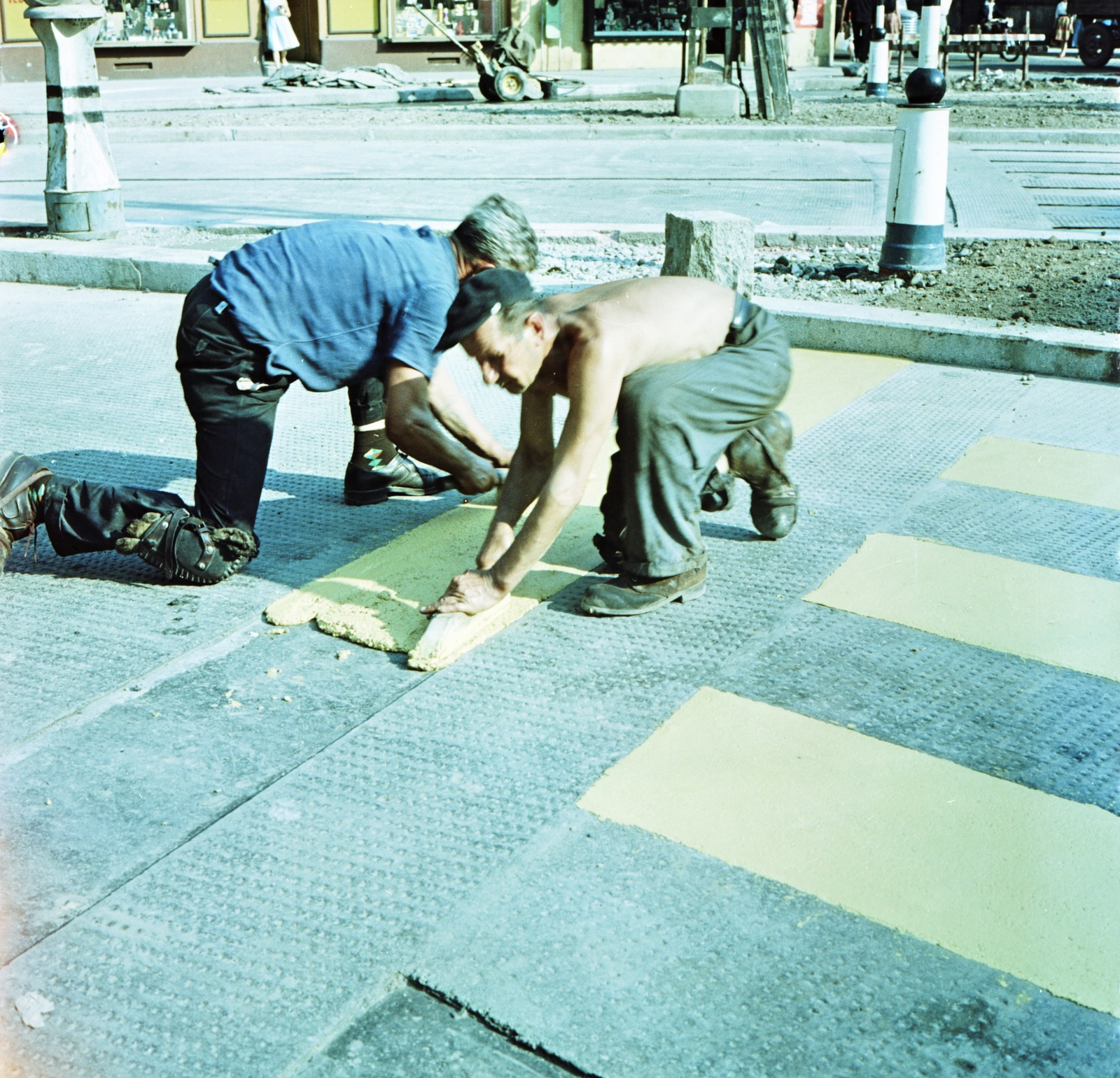 Magyarország, Budapest VI., Bajcsy-Zsilinszky út - Podmaniczky (Rudas László) utca sarok., 1961, FŐMTERV, Domonkos Endre, Budapest, Fortepan #251543