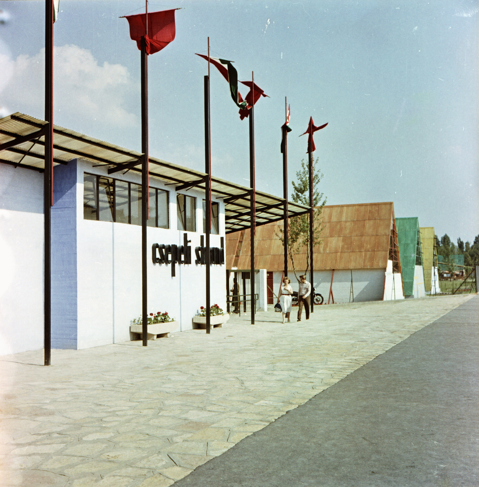 Magyarország, Budapest XXI., Hollandi út 14., Csepeli Strand., 1961, FŐMTERV, Domonkos Endre, Budapest, Fortepan #251553