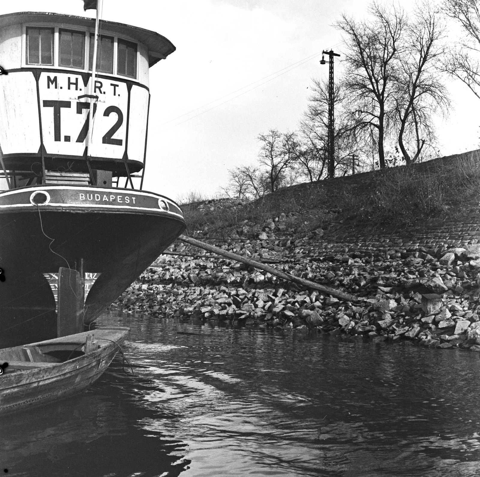 Magyarország, Budapest XXI., Duna-part, a felvétel a Csepeli Szabadkikötő közelében készült., 1961, FŐMTERV, Domonkos Endre, Budapest, Fortepan #251632