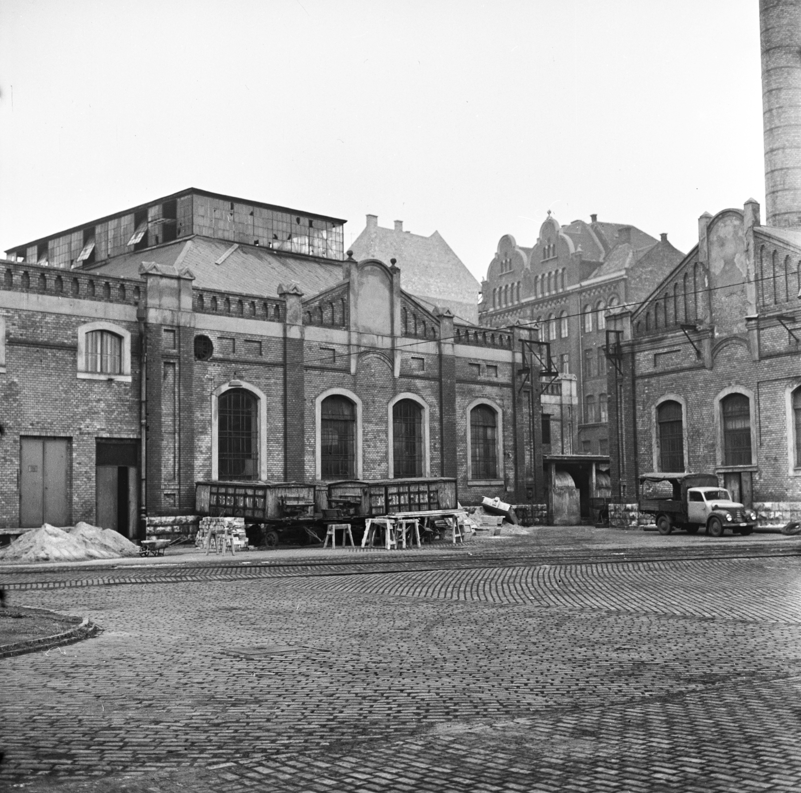 Magyarország, Budapest IX., Tóth Kálmán utca 8-10., Hűtőipari Országos Vállalat Budapesti Hűtőháza, 1962, FŐMTERV, Domonkos Endre, Budapest, Fortepan #251644