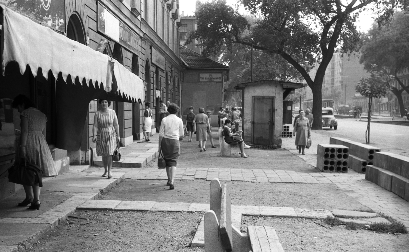 Hungary, Budapest XIII., a Váci út Janicsár utca - Dunyov István (Tünde) utca közötti szakasza., 1963, FŐMTERV, Budapest, Fortepan #251854