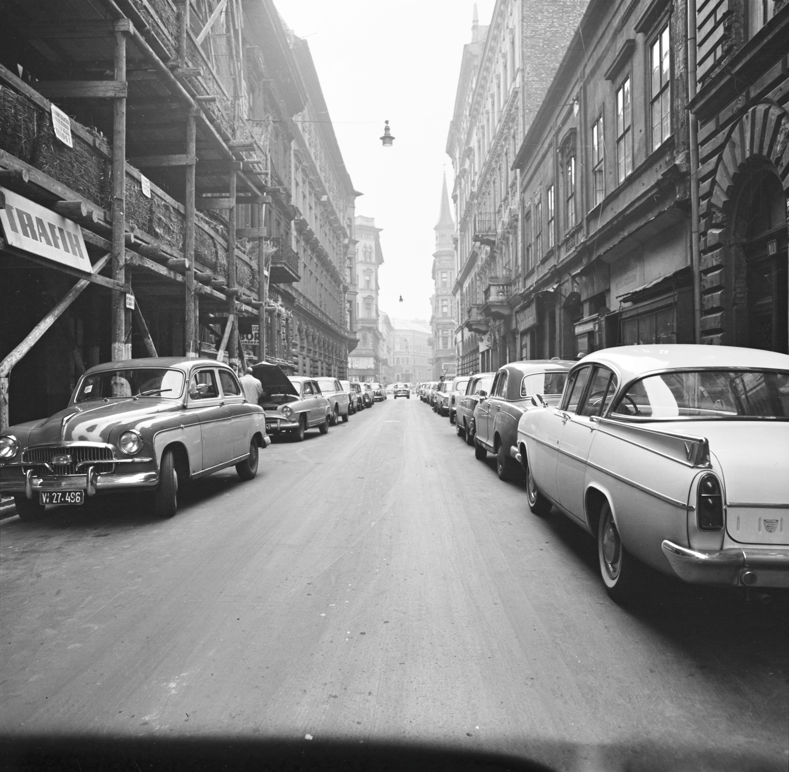 Hungary, Budapest VII., Dob utca, a Hársfa utca irányából az Erzsébet (Lenin) körút felé nézve., 1963, FŐMTERV, Best of, Budapest, Fortepan #251931