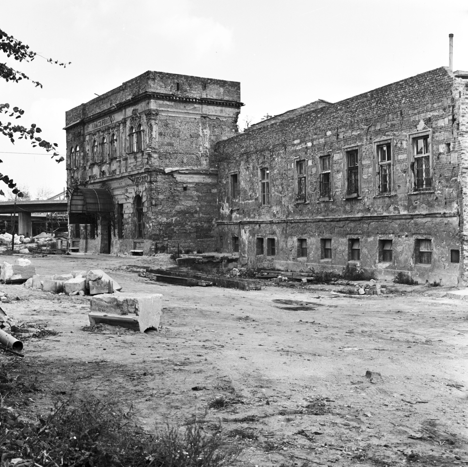 Hungary, Tabán, Budapest I., Hadnagy utca, Rác fürdő., 1963, FŐMTERV, Budapest, Fortepan #251998