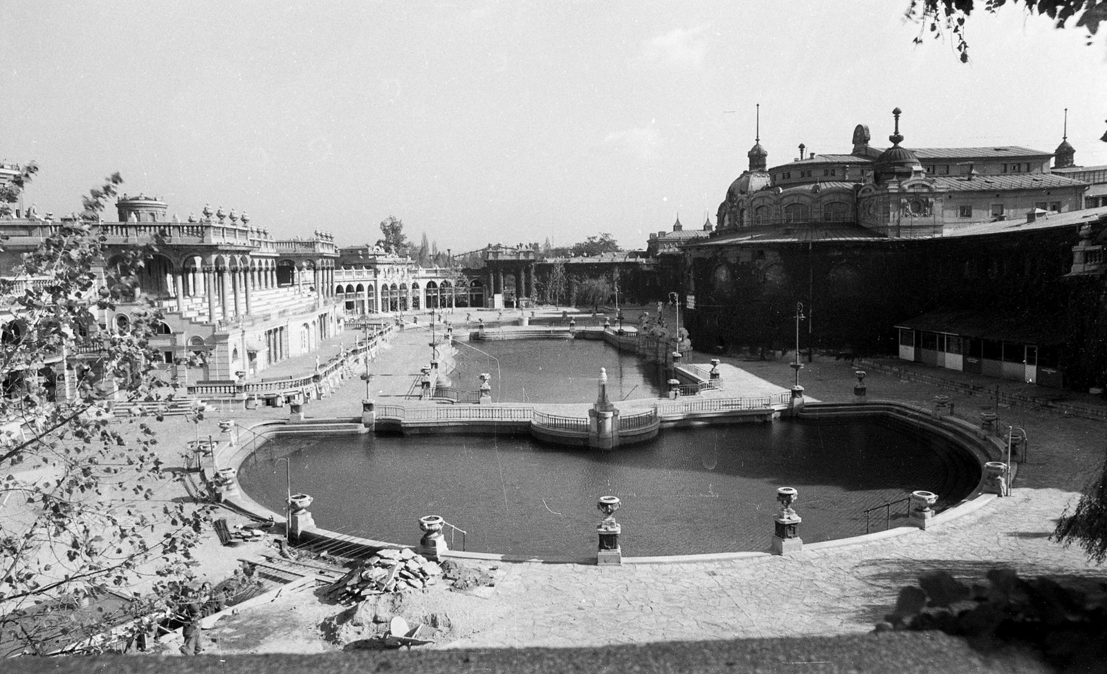 Magyarország, Városliget, Budapest XIV., Széchenyi fürdő., 1963, FŐMTERV, Domonkos Endre, Budapest, Fortepan #252032