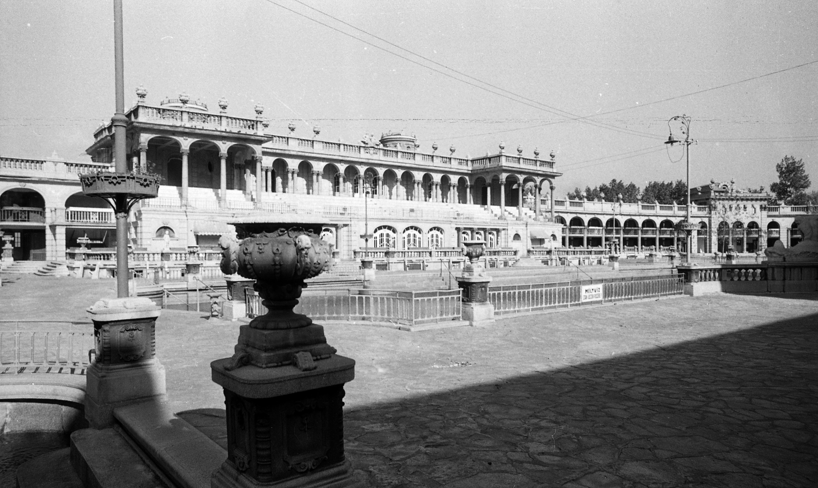 Magyarország, Városliget, Budapest XIV., Széchenyi fürdő., 1963, FŐMTERV, Domonkos Endre, Budapest, Fortepan #252035