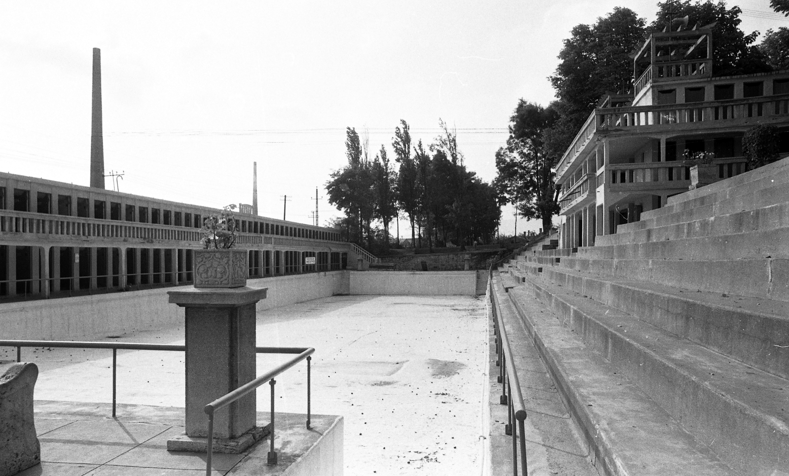 Hungary, Budapest III., Csillaghegyi strandfürdő., 1963, FŐMTERV, Budapest, Fortepan #252051