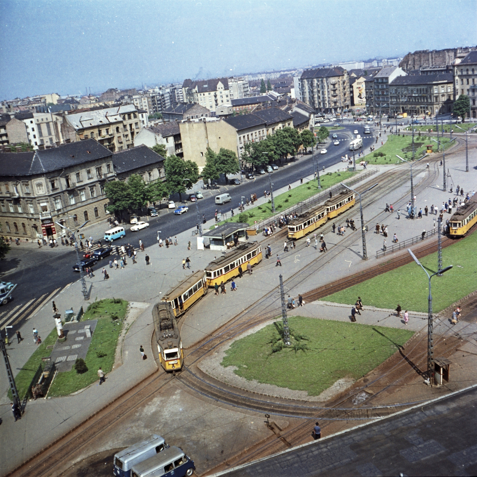 Hungary, Budapest I.,Budapest II., Széll Kálmán (Moszkva) tér a Széna tér felé nézve., 1966, FŐMTERV, Budapest, Fortepan #252172