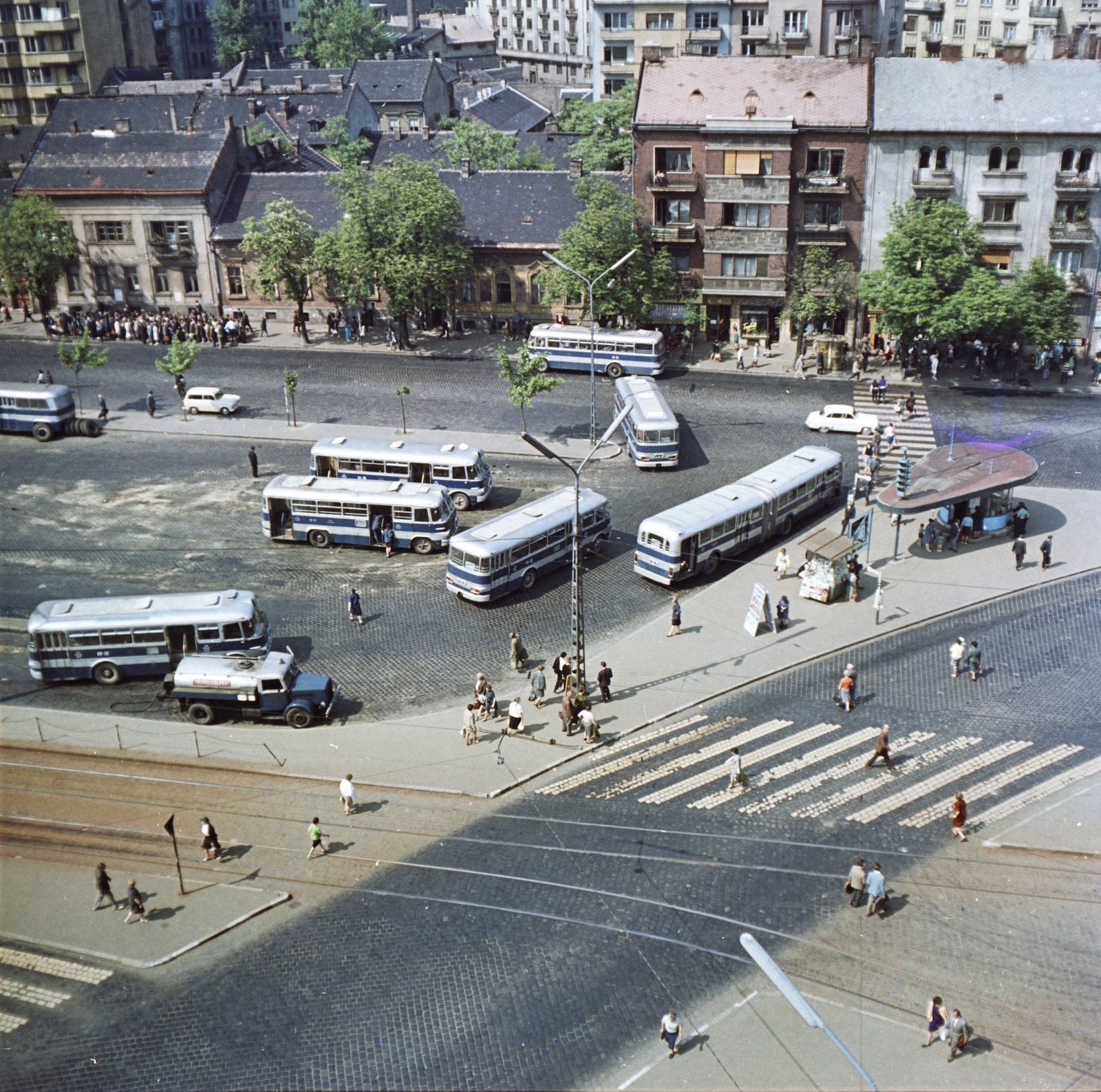 Hungary, Budapest II., Széll Kálmán (Moszkva) tér., 1966, FŐMTERV, Budapest, Fortepan #252180