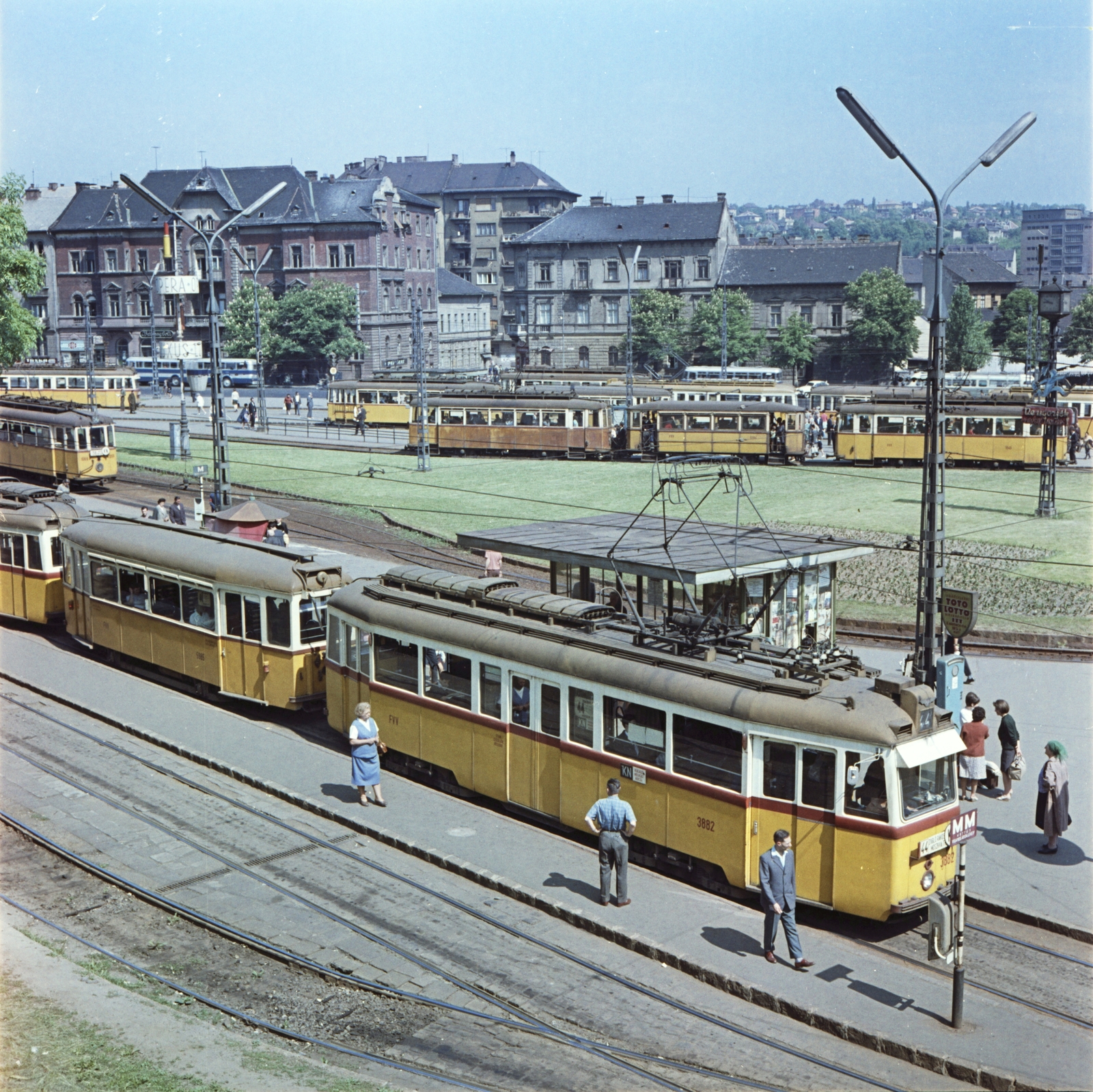 Hungary, Budapest II., Széll Kálmán (Moszkva) tér., 1966, FŐMTERV, Budapest, Fortepan #252187