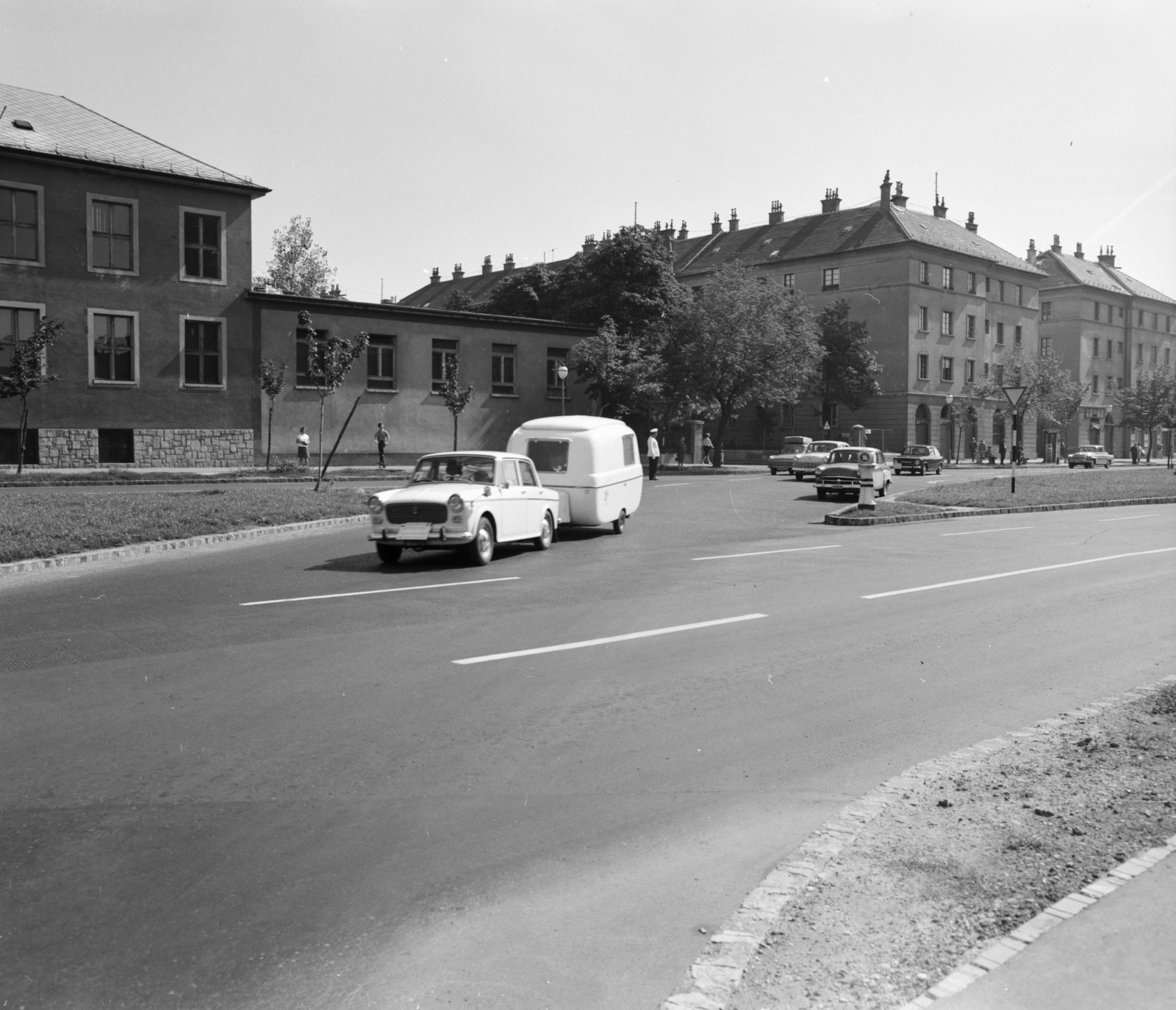 Hungary, Budapest XI., Bocskai út a Nagyszőlős utcánál, túlodalon a Dávid Ferenc utca torkolata., 1966, FŐMTERV, Budapest, Fortepan #252266