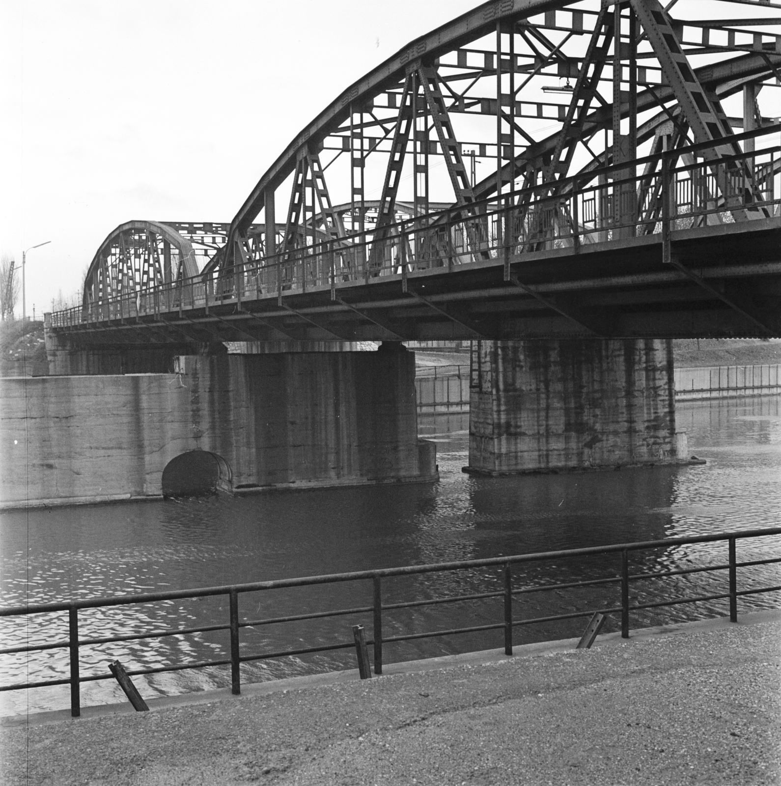 Hungary, Budapest IX.,Budapest XXI., Ráckevei (Soroksári)-Duna, Kvassay híd., 1966, FŐMTERV, Budapest, Fortepan #252336