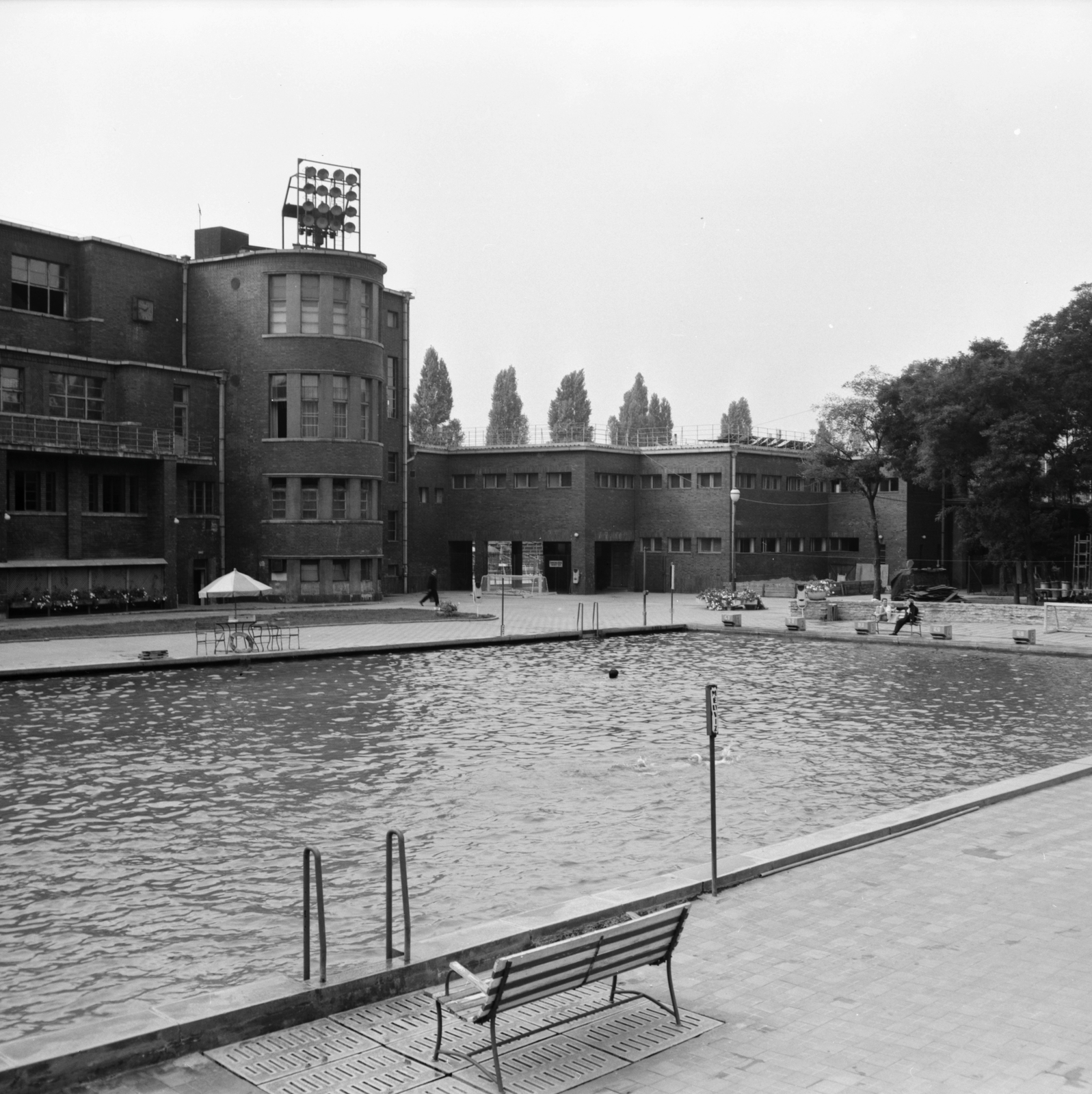 Hungary, Margit Islands, Budapest, Hajós Alfréd Nemzeti Sportuszoda., 1967, FŐMTERV, Fortepan #252432