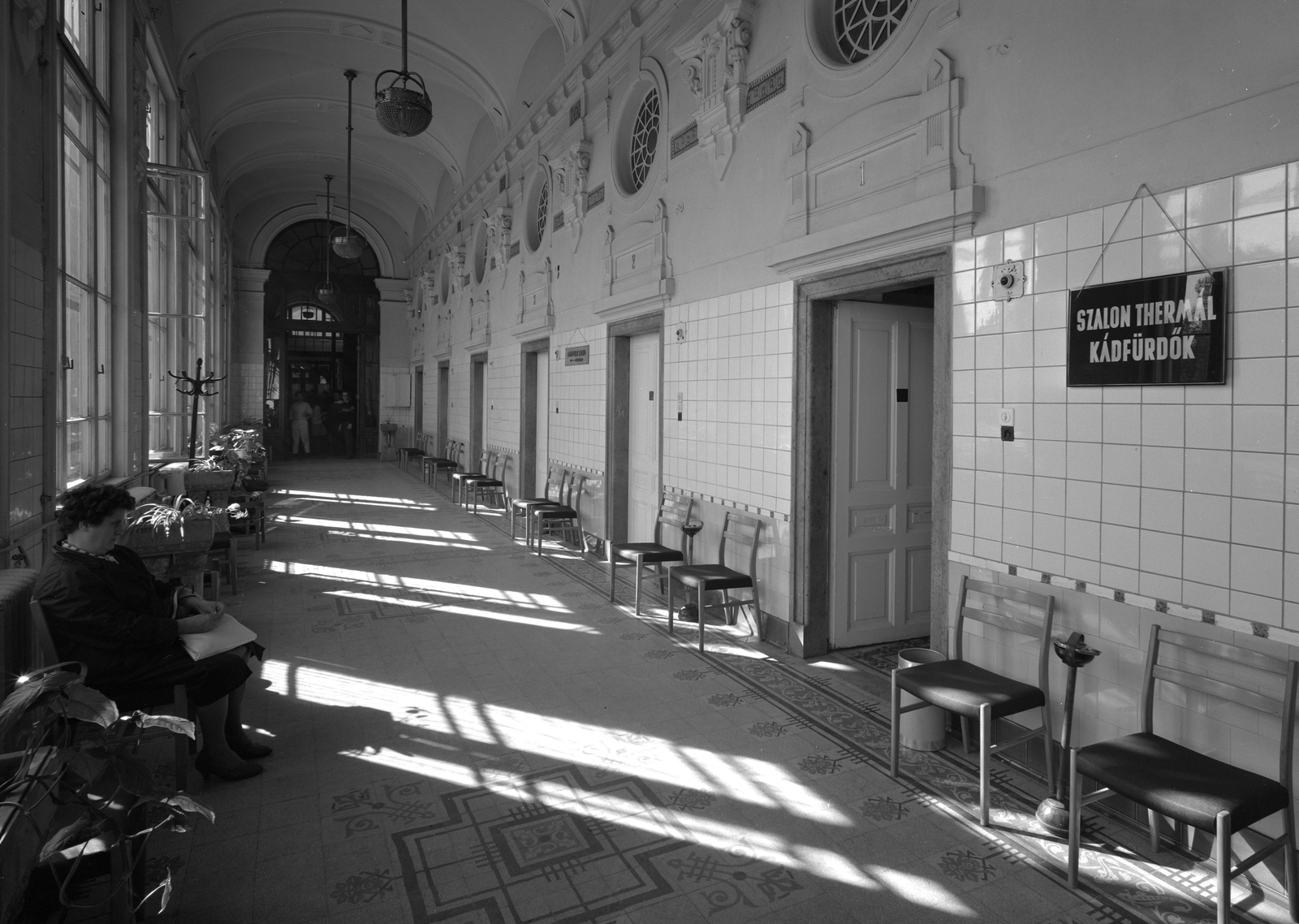 Magyarország, Városliget, Budapest XIV., Széchenyi fürdő., 1967, FŐMTERV, Domonkos Endre, Budapest, Fortepan #252452