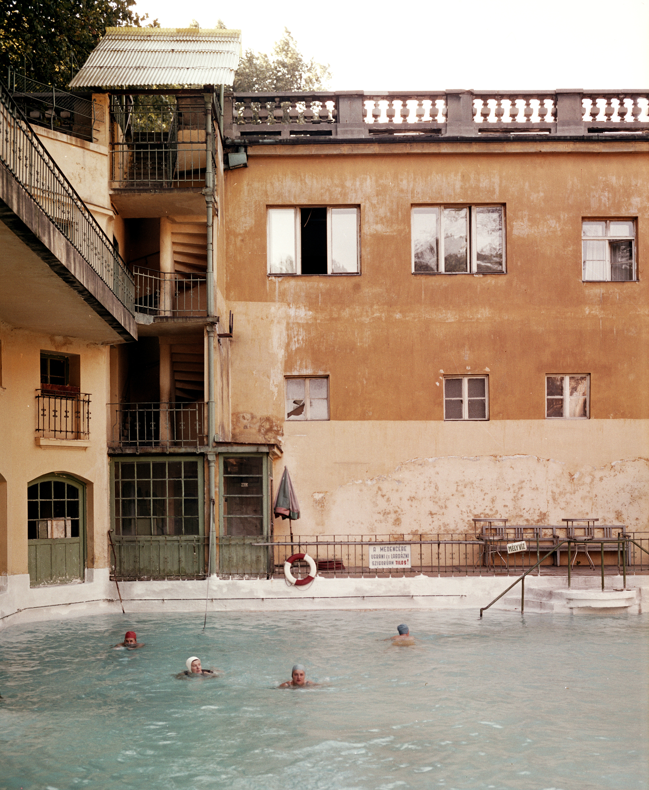 Hungary, Budapest II., Lukács fürdő., 1967, FŐMTERV, Budapest, colorful, Fortepan #252488